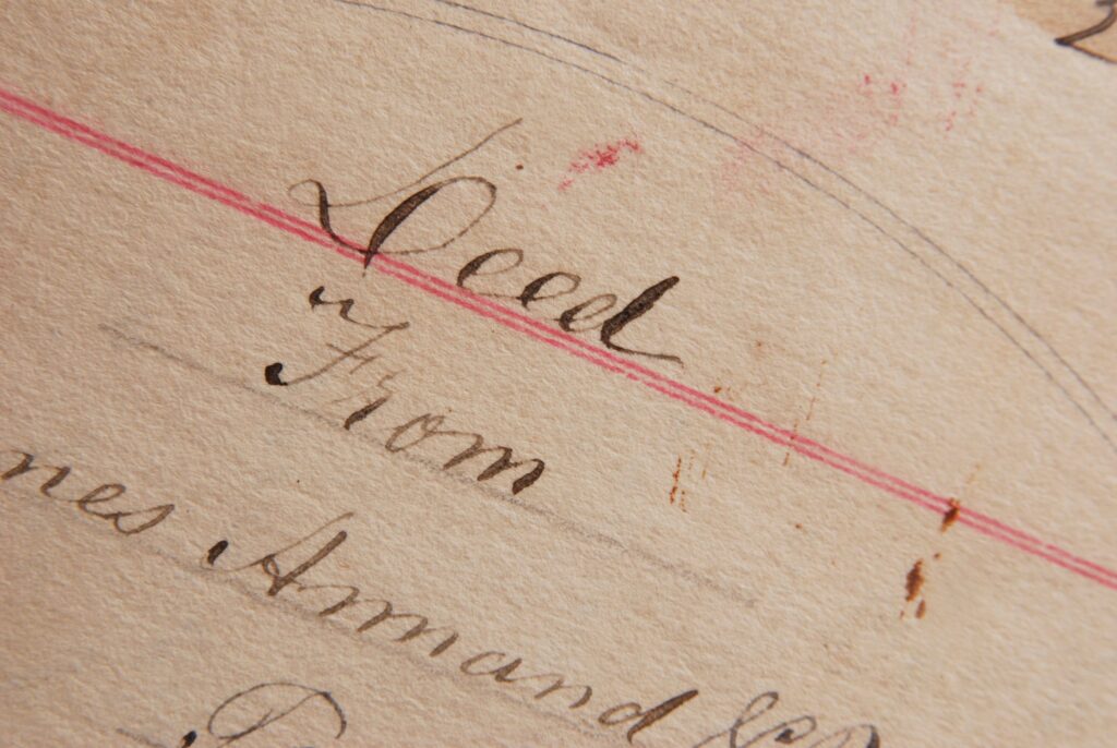 Antique Deed from the 1800s.