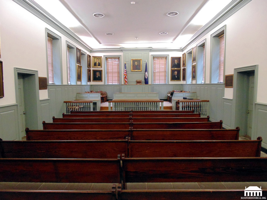 Interior view of the Historic Hanover Courthouse