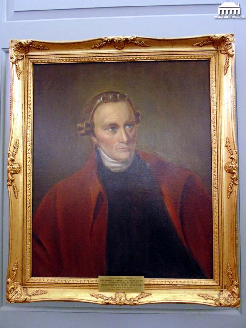 Portrait associated with Patrick Henry and the courthouse history