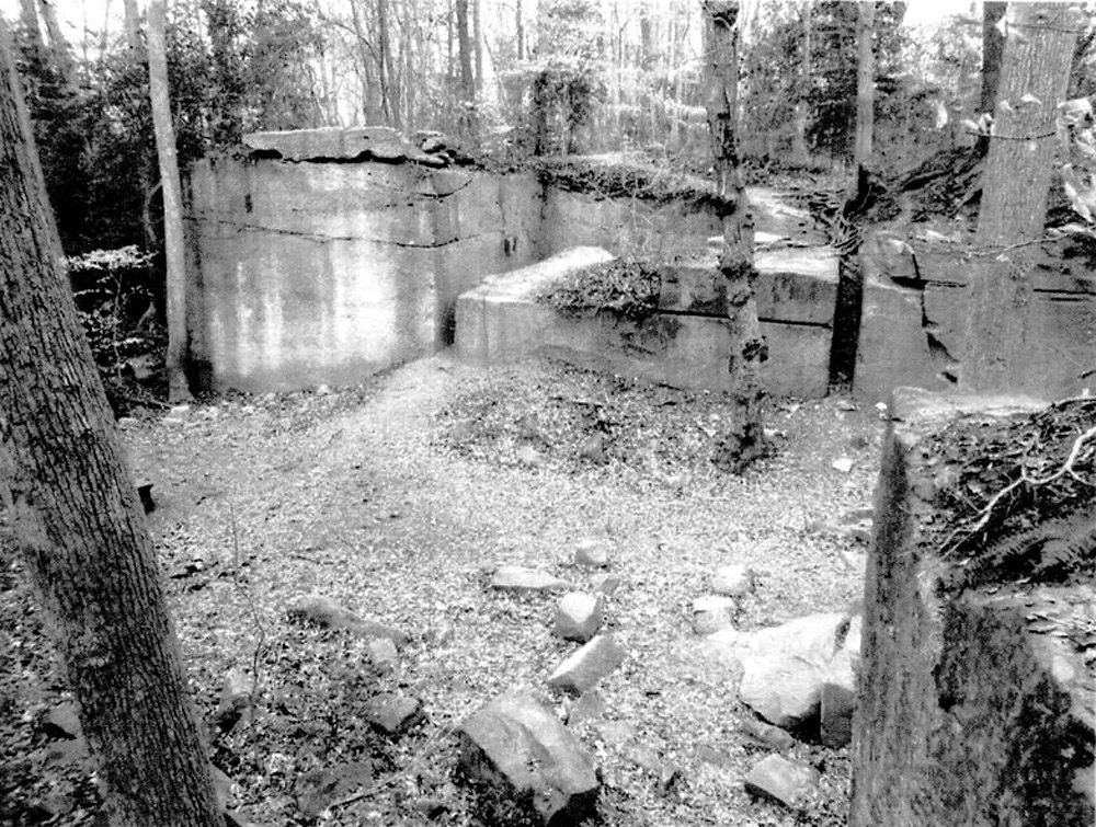 Quarry pit related to the Old Jail stone
